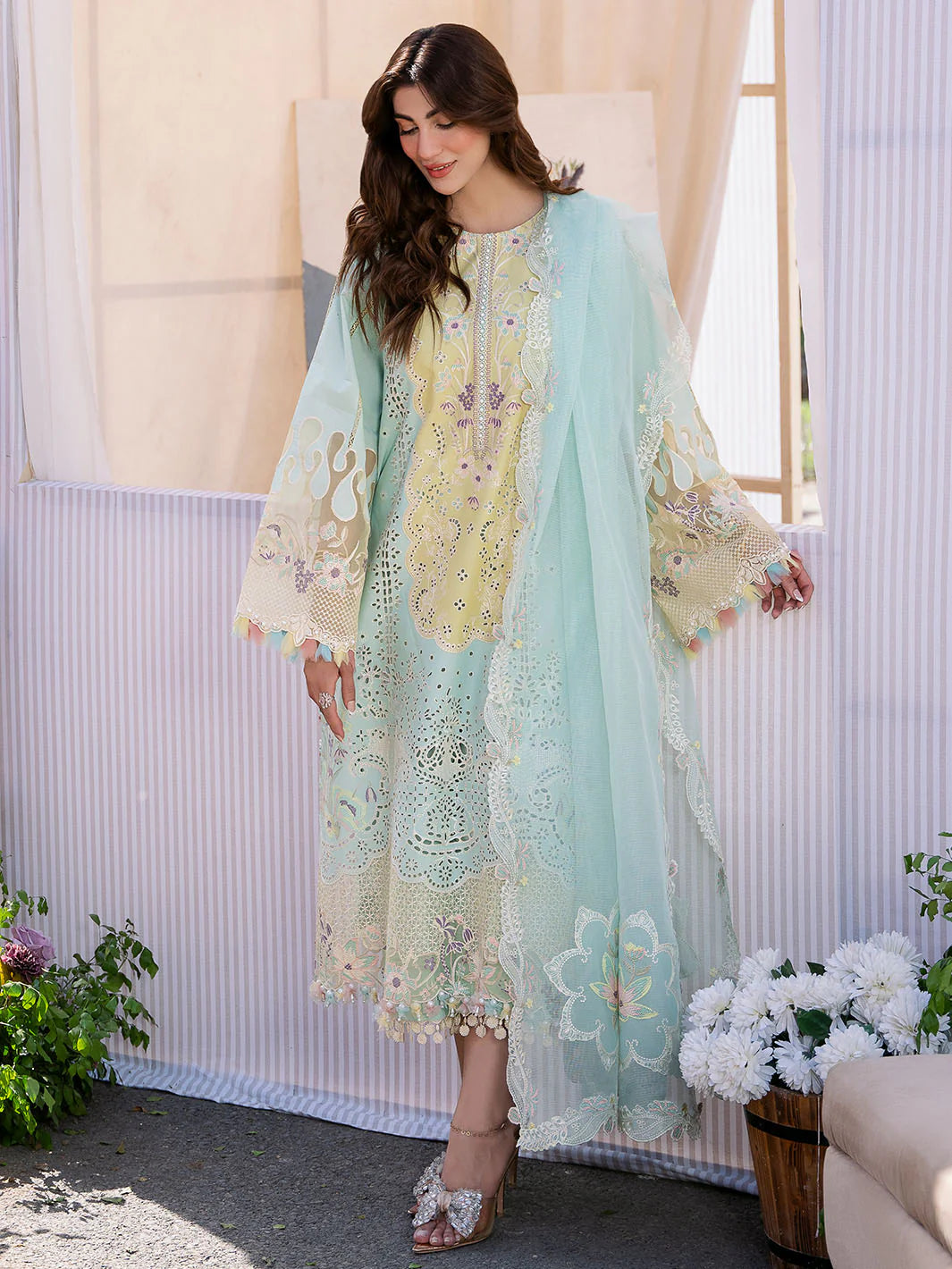 Bin ILyas Luxury Embroidered Collection 3 pc 2k24 desire