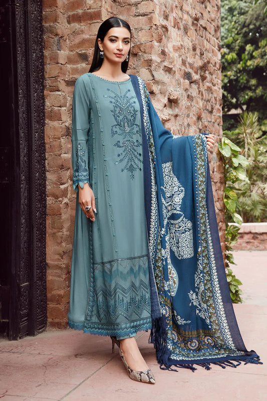 Maria b fully embroidered 3 piece winter collection