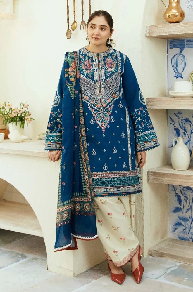 Zara shahjahan 3pc dhanak embroidered dress with shawl-05