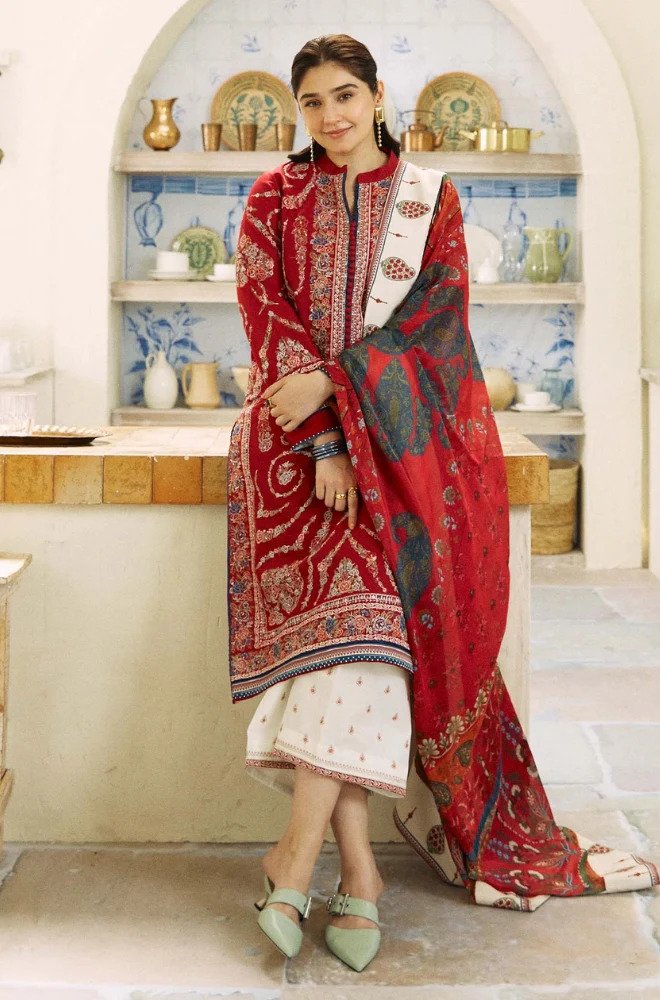 Zara shahjahan 3pc dhanak embroidered dress with shawl-07