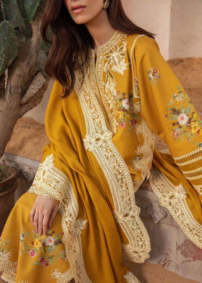 Crimson luxury 3pc embroidered lawn with embroidered Chiffon dupatta