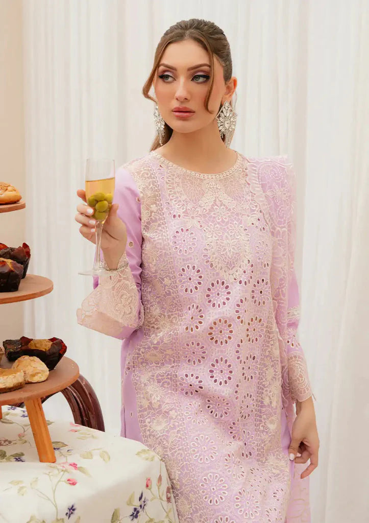 Mahnur Khaddar 3 pc embroidered shirt with embroidered dupatta-01