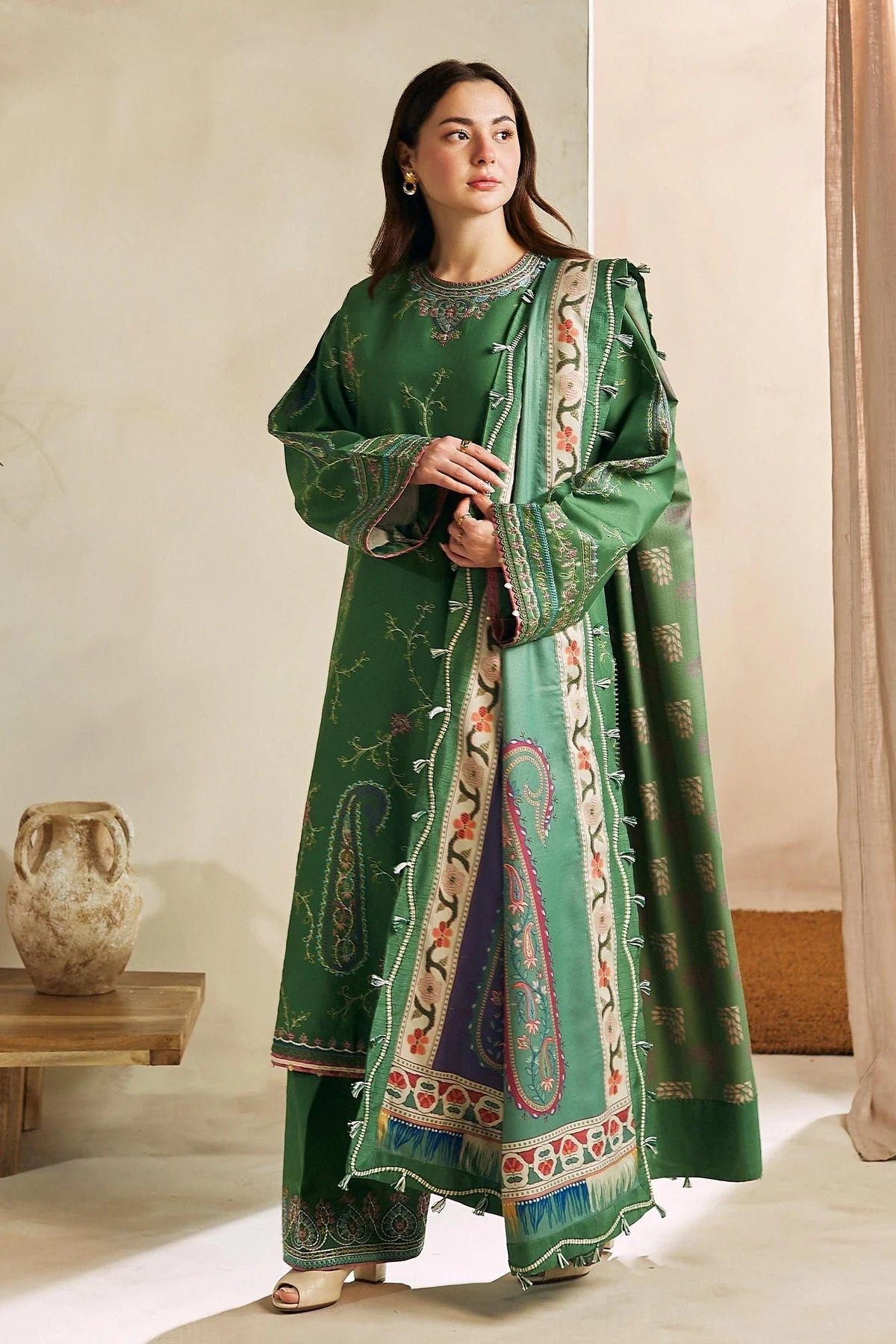 Zara shahjahan 3pc dhanak embroidered dress with shawl-06