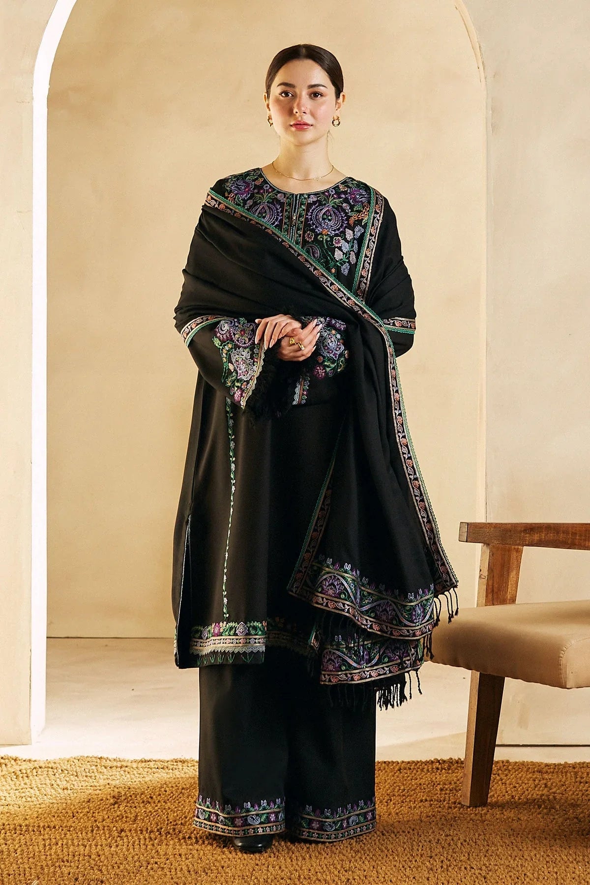 Zara shahjahan 3pc dhanak embroidered dress with shawl-03