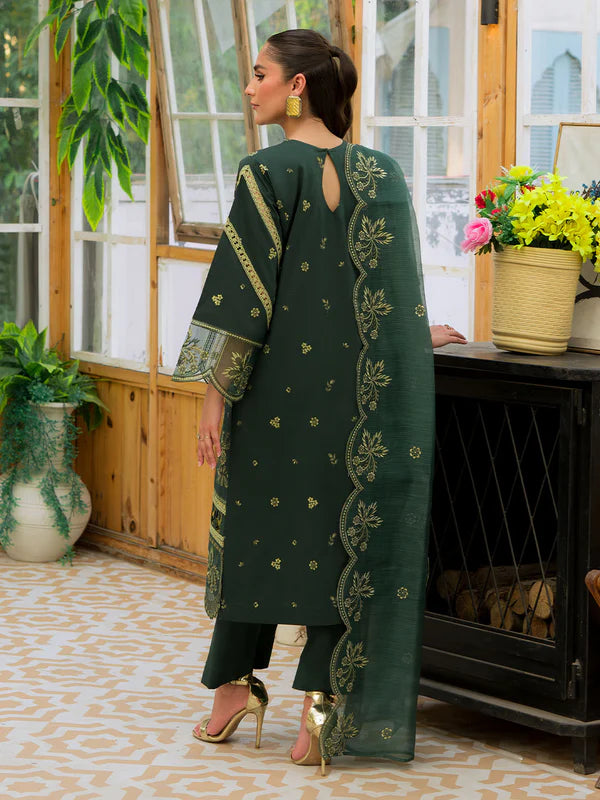 Mahnur Khaddar 3 pc embroidered shirt with embroidered dupatta-05