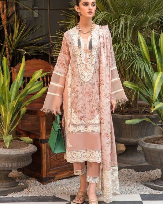 Crimson by Saira shakira embroidered 3 piece lawn unstitched dress