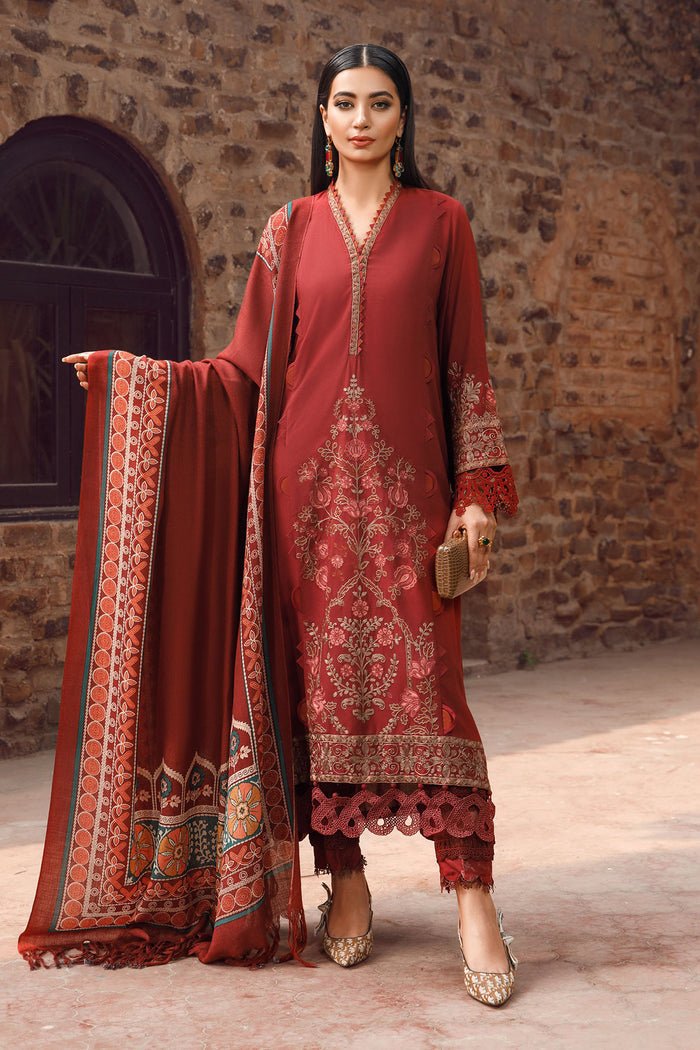 Maria B Fully Embroidered 3PC Dhanak Suit