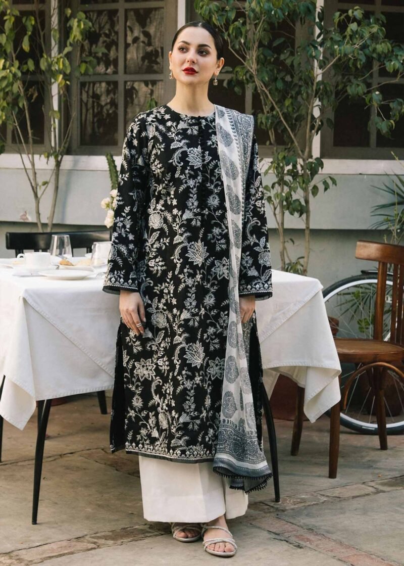 Zara Shahjahan 3 piece luxury lawn Eid dress